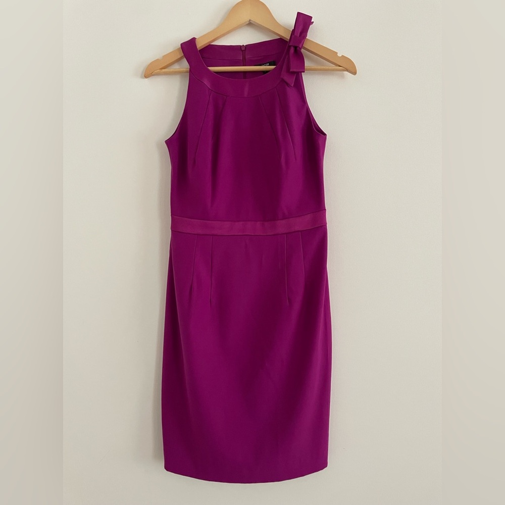 Jacob Magenta Sheath Cocktail Sleeveless Dress
